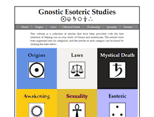 Tablet Screenshot of gnosticesotericstudies.org